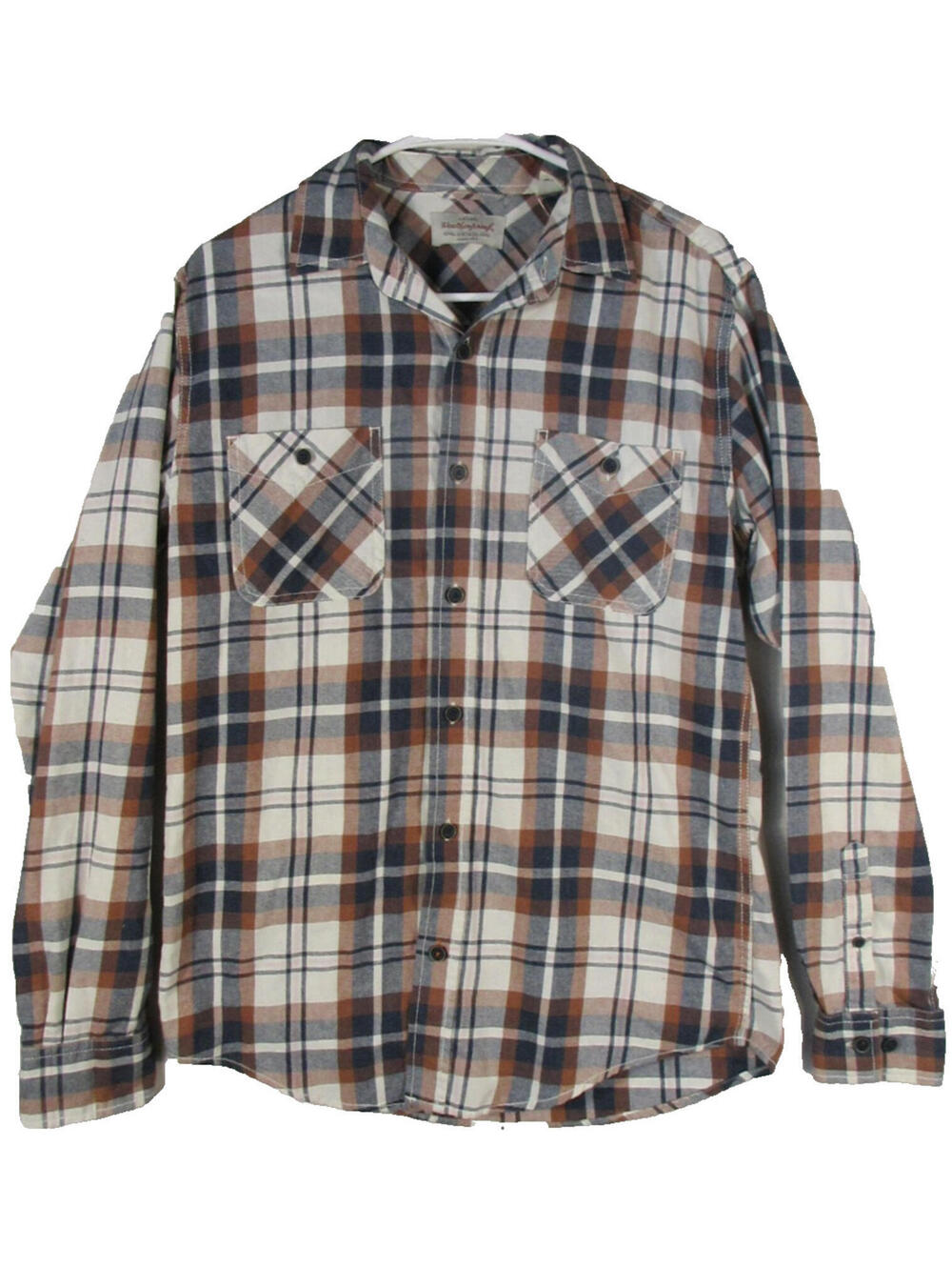 Weatherproof Mens Button Front Plaid Shirt Long Sleeve Collared Size S Multi